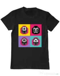 Tricou personalizat barbat Four Guard Negru