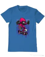 Tricou personalizat barbat Squid Game 3 Albastru azuriu