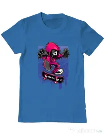 Tricou personalizat barbat Squid Game 3 Albastru azuriu