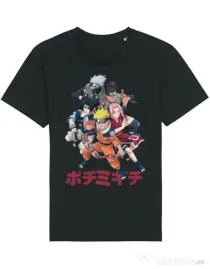 Tricou STANLEY STELLA barbat Naruto Ninja Team Negru