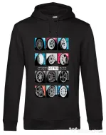 Hanorac barbat cu gluga Wheels mix #1 Negru