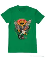 Tricou personalizat barbat Tattoo Fighting Verde mediu