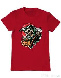 Tricou personalizat barbat It's Halloween Time Rosu