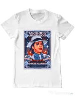 Tricou personalizat barbat Michael Jackson Alb