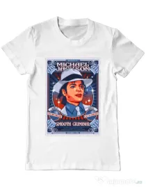 Tricou personalizat barbat Michael Jackson Alb