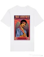 Tricou STANLEY STELLA barbat Jimi Hendrix Alb
