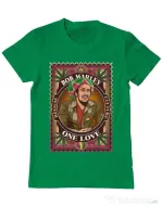 Tricou personalizat barbat Bob Marley Verde mediu