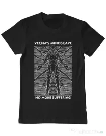 Tricou personalizat barbat vecna's mindscape Negru