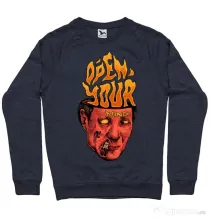 Bluza personalizata barbat OPEN YOUR MIND Denim inchis