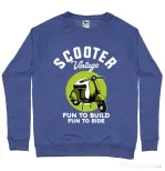 Bluza personalizata barbat SCOOTER VINTAGE Albastru melanj
