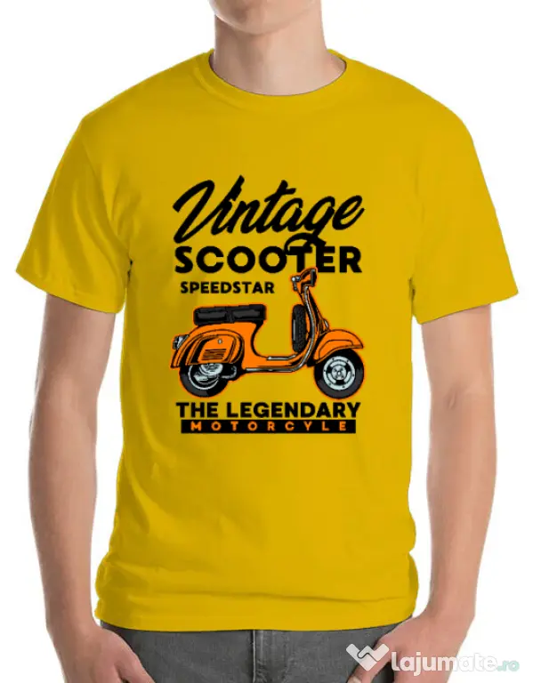 Tricou personalizat barbat SCOOTER SPEEDSTAR Galben