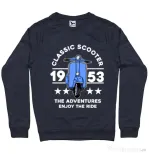 Bluza personalizata barbat CLASSIC SCOOTER ADVENTURES Denim inchis
