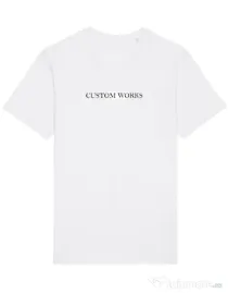 Tricou STANLEY STELLA barbat Logo Custom Works #2 Alb