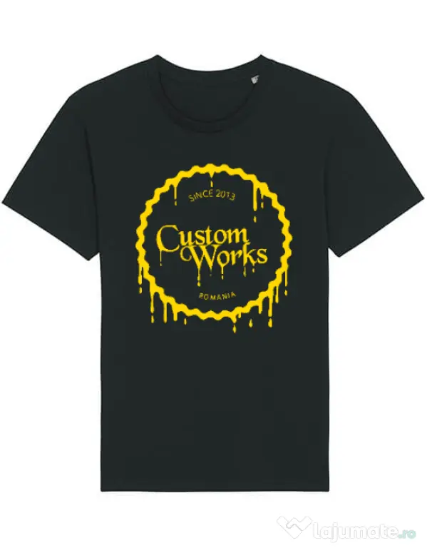 Tricou STANLEY STELLA barbat CW Logo dark yellow Negru