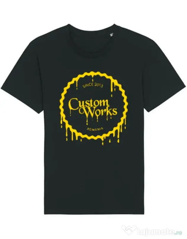 Tricou STANLEY STELLA barbat CW Logo dark yellow Negru