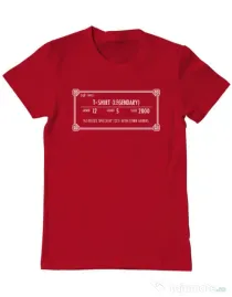 Tricou personalizat barbat Skyrim Inventory Rosu