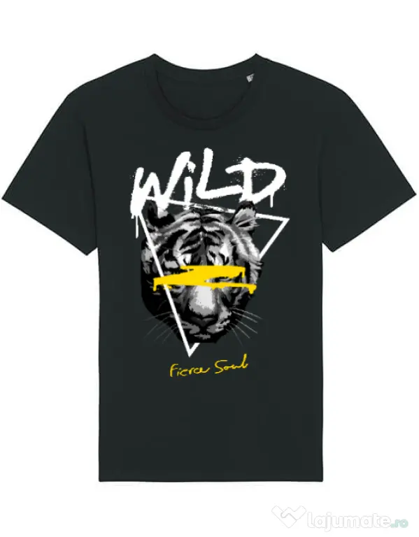 Tricou STANLEY STELLA barbat Wild Fierce Soul Negru