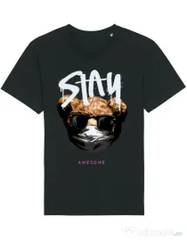Tricou STANLEY STELLA barbat Stay awesome Negru