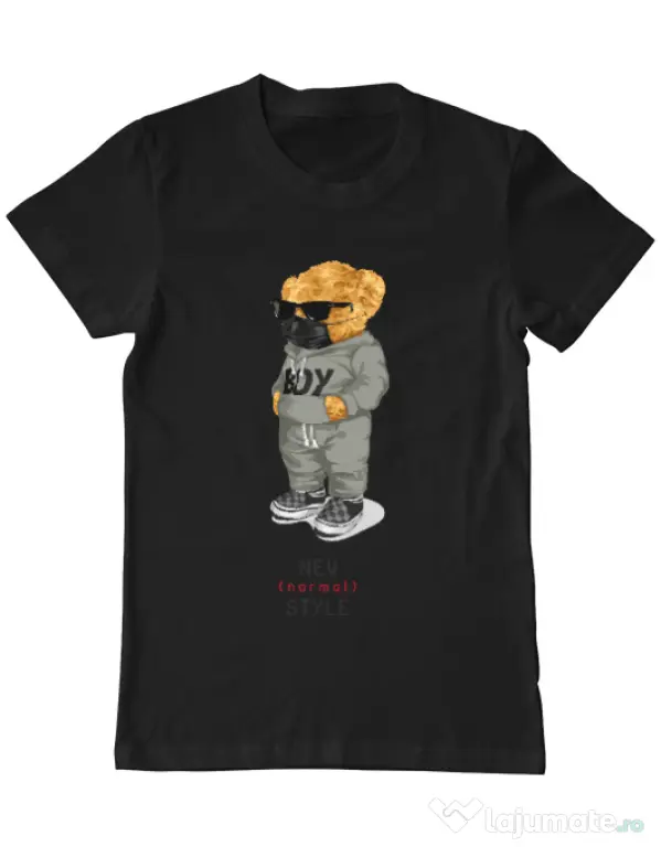 Tricou personalizat barbat New normal style Negru