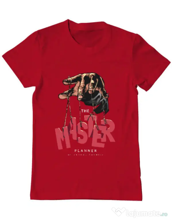 Tricou personalizat barbat Master planner Rosu