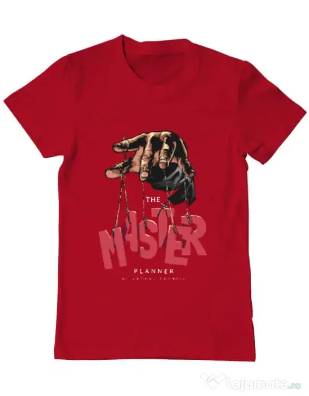 Tricou personalizat barbat Master planner Rosu