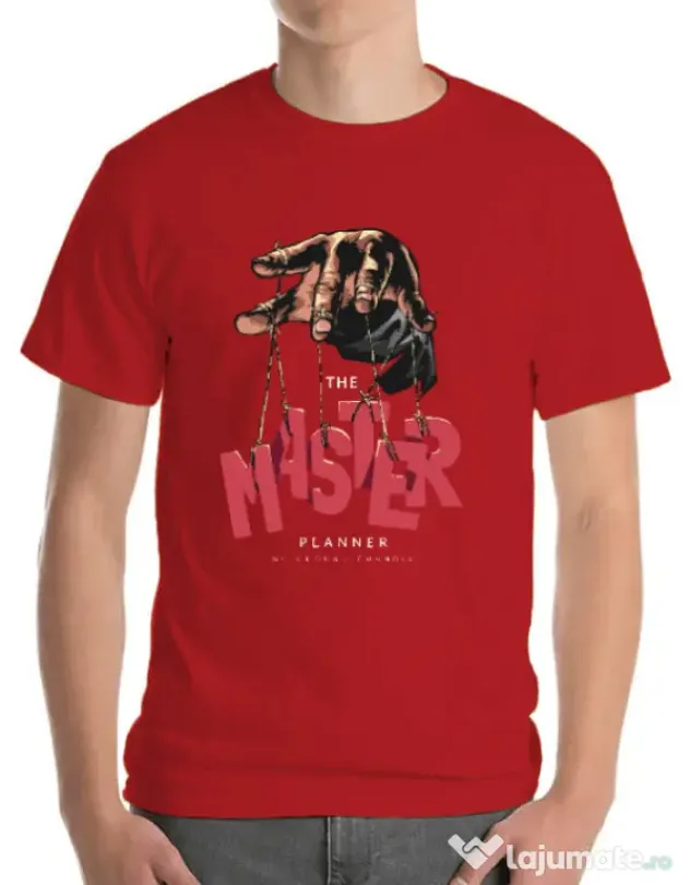 Tricou personalizat barbat Master planner Rosu