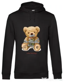 Hanorac barbat cu gluga Cute hostage Negru