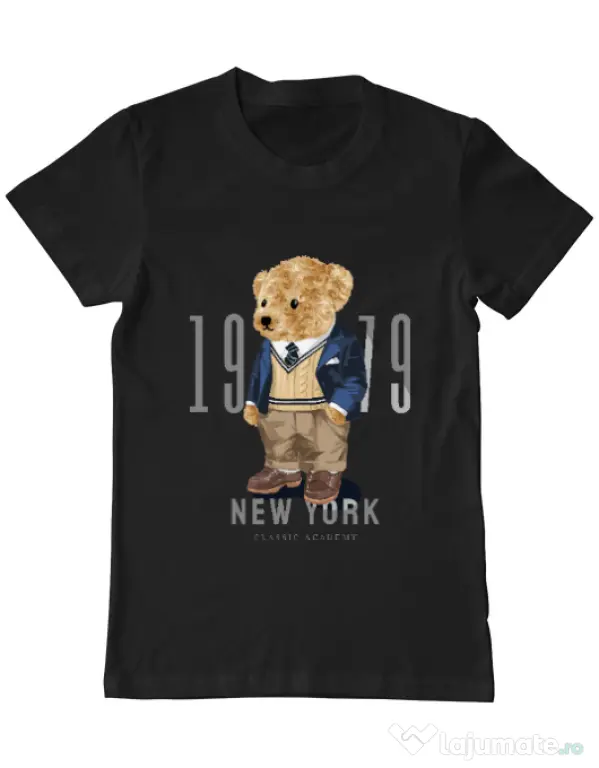 Tricou personalizat barbat Classic Academy Negru