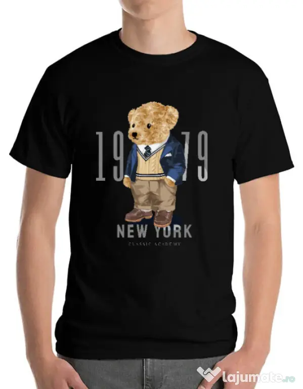 Tricou personalizat barbat Classic Academy Negru