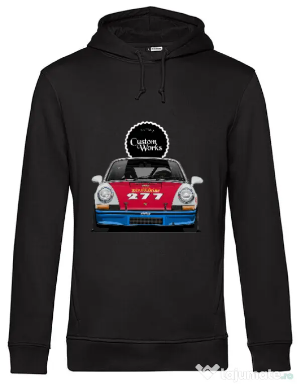 Hanorac barbat cu gluga Porsche Magnus Walker Negru