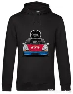 Hanorac barbat cu gluga Porsche Magnus Walker Negru