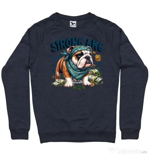 Bluza personalizata barbat BULLDOG 09 Denim inchis