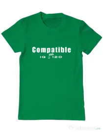 Tricou personalizat barbat Tricouri cu mesaje | IQ 120 | CreativeSheep Verde mediu