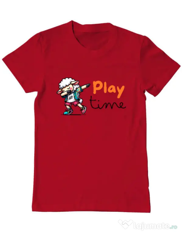 Tricou personalizat barbat Play Time Rosu