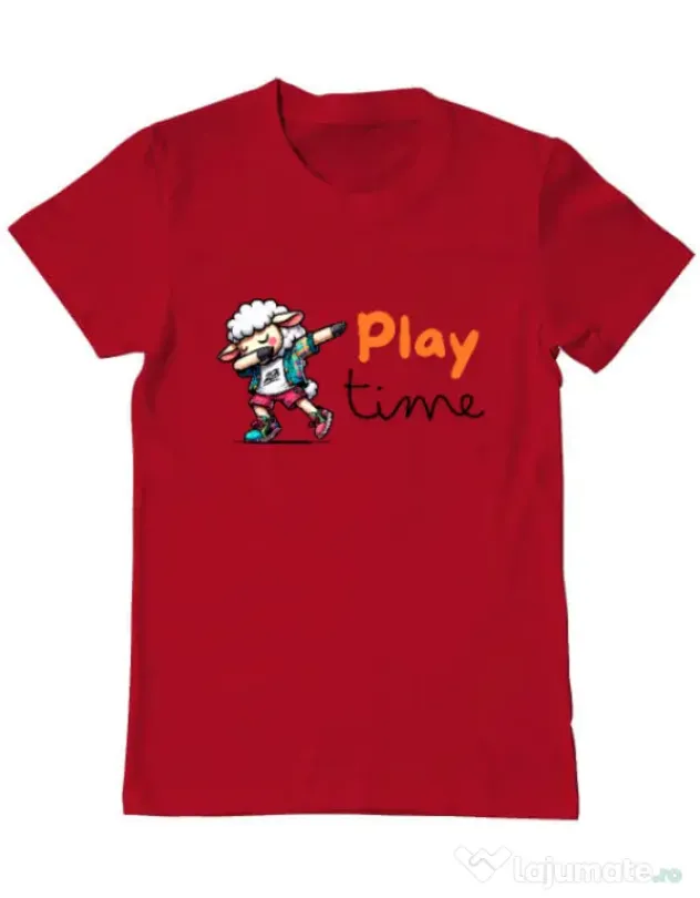 Tricou personalizat barbat Play Time Rosu