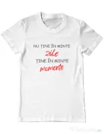Tricou personalizat barbat Nu Tine Minte Zile | CreativeSheep Alb