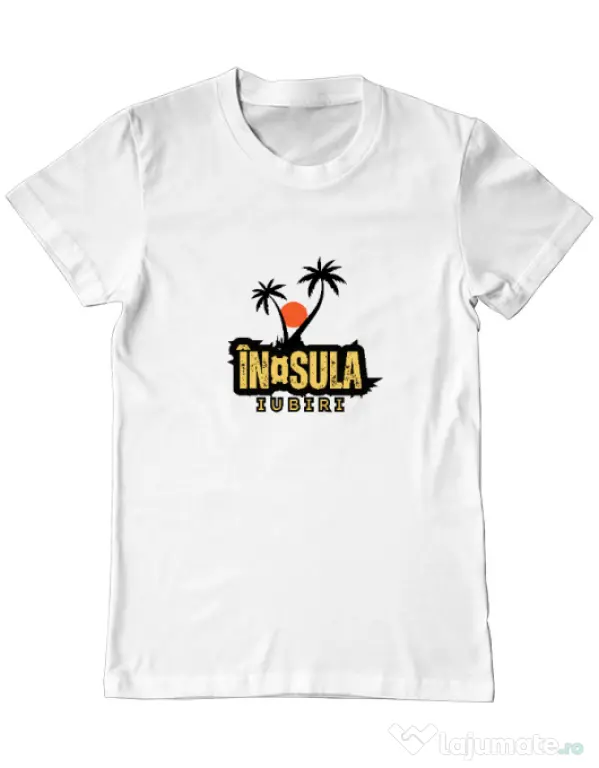 Tricou personalizat barbat Insula Alb
