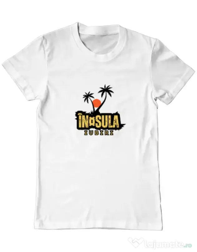 Tricou personalizat barbat Insula Alb
