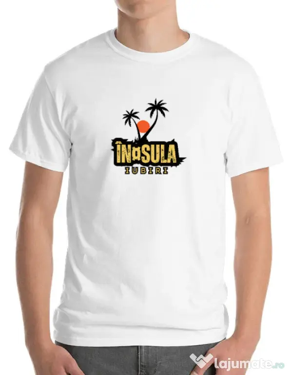 Tricou personalizat barbat Insula Alb
