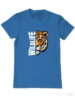 Tricou personalizat barbat WildLife (dark) Albastru azuriu