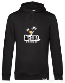 Hanorac barbat cu gluga Insula Negru