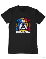 Tricou personalizat barbat BULLDOG ROMANIA Negru