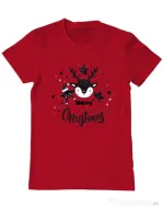 Tricou personalizat barbat Merry schristmas Rosu