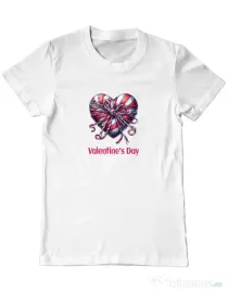 Tricou personalizat barbat Valentine\'s Day  2025 Alb