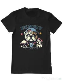 Tricou personalizat barbat BULLDOG 16 Negru