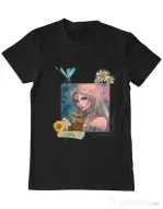 Tricou personalizat barbat When the forest whispers Negru