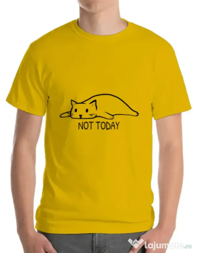 Tricou ADLER barbat Not today Galben