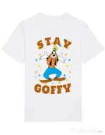 Tricou STANLEY STELLA barbat Stay Goofy Alb