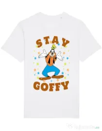 Tricou STANLEY STELLA barbat Stay Goofy Alb