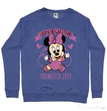 Bluza ADLER barbat Absolvire Minnie Mouse Albastru melanj